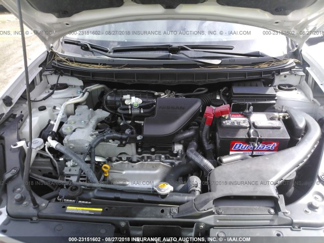 JN8AS5MT4BW572063 - 2011 NISSAN ROGUE S/SV/KROM SILVER photo 10