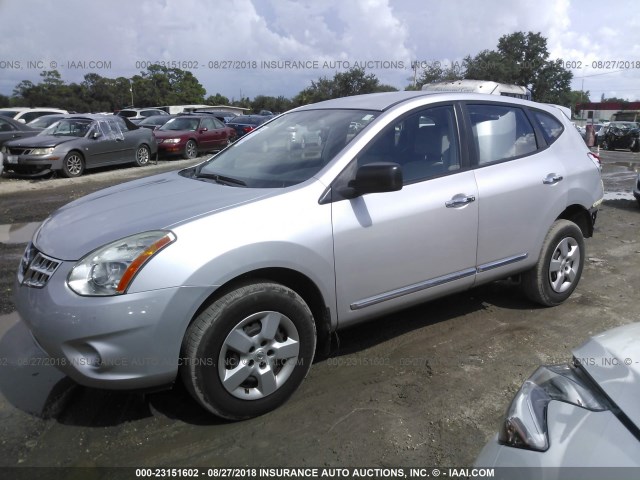 JN8AS5MT4BW572063 - 2011 NISSAN ROGUE S/SV/KROM SILVER photo 2