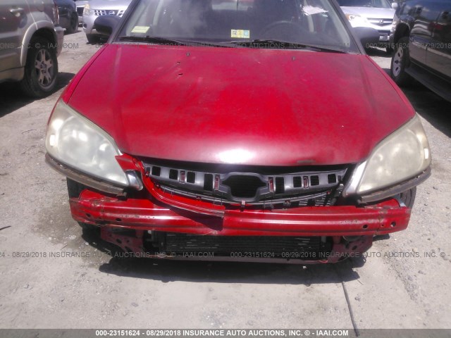 1HGES16385L008667 - 2005 HONDA CIVIC DX VP წითელი ფოტო 6