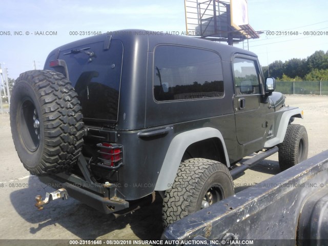 1J4FA44S06P772048 - 2006 JEEP WRANGLER / TJ UNLIMITED GREEN photo 4