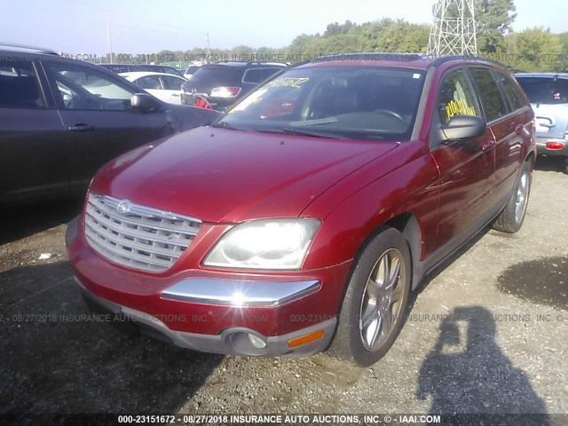 2C8GF68445R470003 - 2005 CHRYSLER PACIFICA TOURING MAROON photo 2