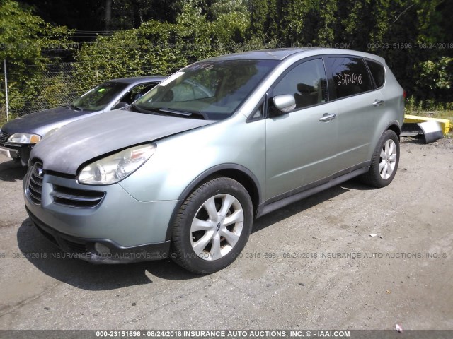 4S4WX86C664415357 - 2006 SUBARU B9 TRIBECA 3.0 H6/3.0 H6 LIMITED GREEN photo 2