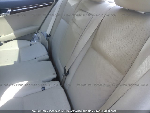 WDDGF5EB9AR095553 - 2010 MERCEDES-BENZ C 300 WHITE photo 8