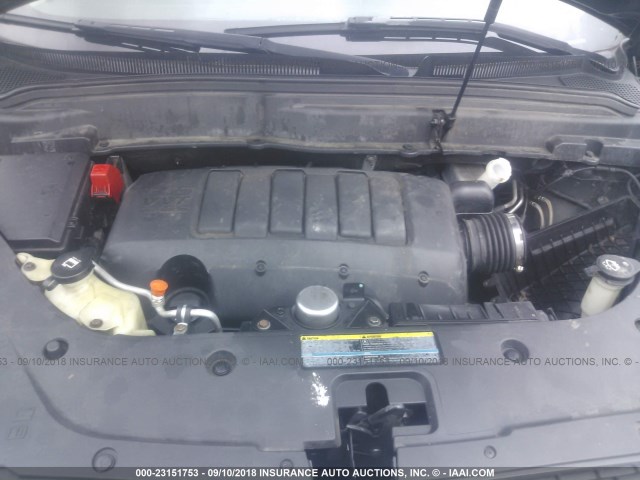 1GKLVMED8AJ154618 - 2010 GMC ACADIA SLT-1 Czarny zdjęcie 10