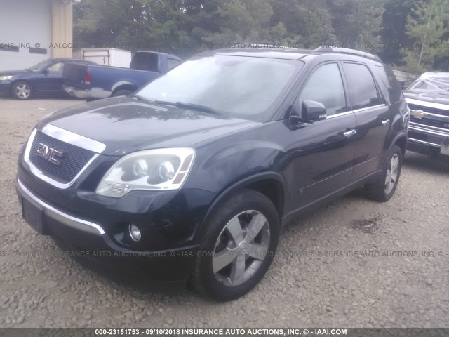 1GKLVMED8AJ154618 - 2010 GMC ACADIA SLT-1 Czarny zdjęcie 2