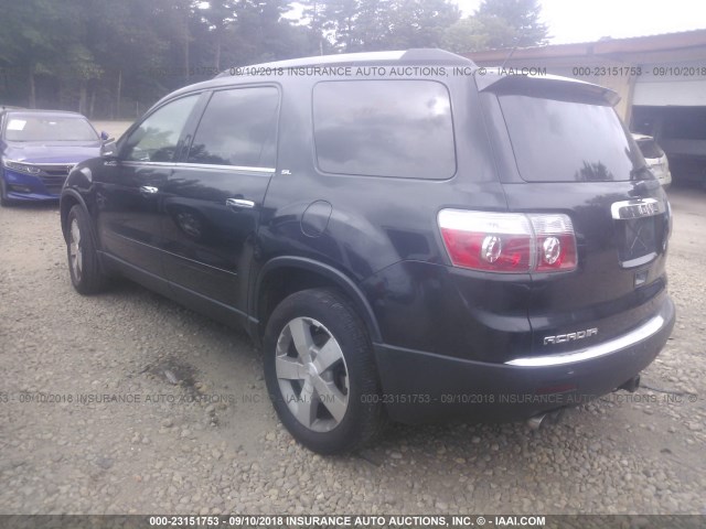 1GKLVMED8AJ154618 - 2010 GMC ACADIA SLT-1 Czarny zdjęcie 3