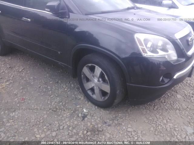 1GKLVMED8AJ154618 - 2010 GMC ACADIA SLT-1 Czarny zdjęcie 6