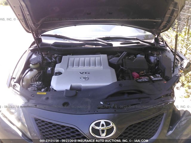 4T1BK3EK6BU616629 - 2011 TOYOTA CAMRY SE/LE/XLE GRAY photo 10