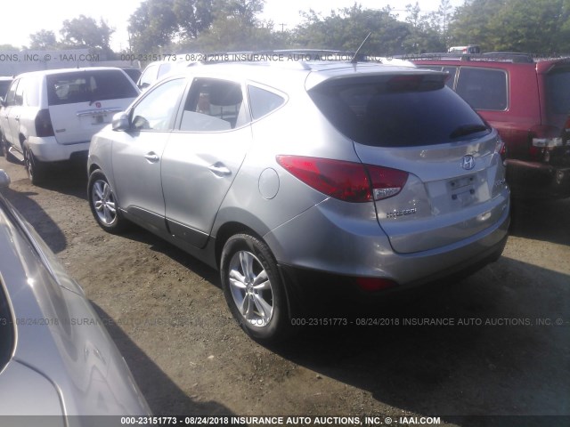 KM8JUCACXCU395168 - 2012 HYUNDAI TUCSON GLS/LIMITED BLUE photo 3