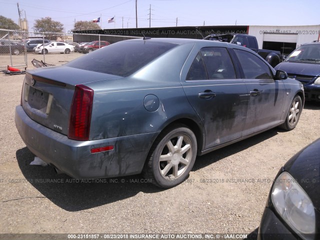 1G6DW677360207242 - 2006 CADILLAC STS BLUE photo 4