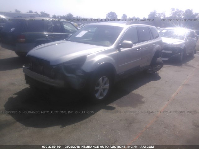 4S4BRBLC7E3295082 - 2014 SUBARU OUTBACK 2.5I LIMITED GOLD photo 2