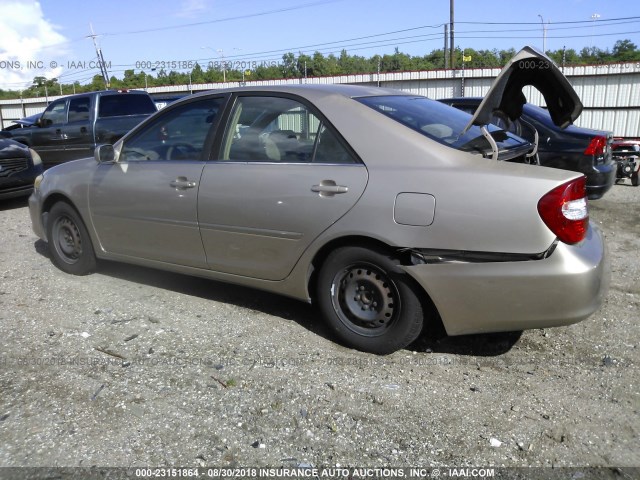 JTDBE32K720036863 - 2002 TOYOTA CAMRY LE/XLE/SE 香槟色 照片 3