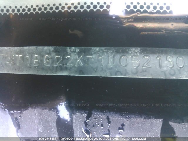 4T1BG22K71U052150 - 2001 TOYOTA CAMRY CE/LE/XLE 黑色 照片 9