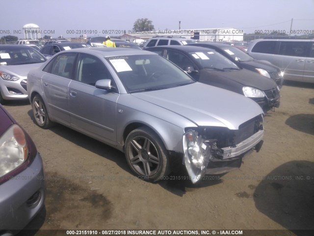 WAUDF78EX7A056117 - 2007 AUDI A4 2.0T QUATTRO SILVER photo 1