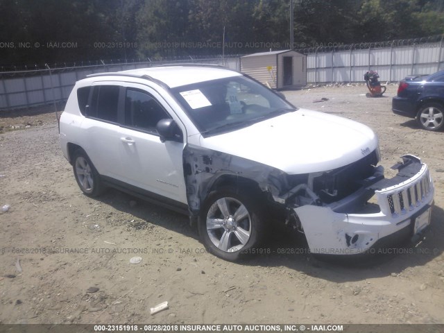 1C4NJCBA3HD147489 - 2017 JEEP COMPASS SPORT WHITE photo 1