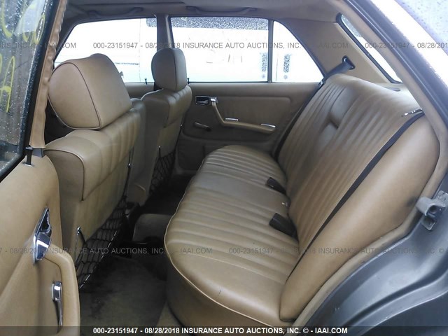 WDBAB23A8CB355438 - 1982 MERCEDES-BENZ 240 D GRAY photo 8