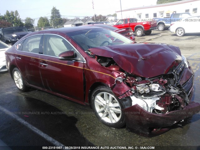 4T1BK1EB8DU026763 - 2013 TOYOTA AVALON PREMIUM/TOURING/LIMITED BURGUNDY photo 1