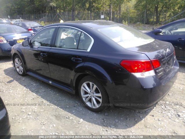 4S3BMBG60D3018232 - 2013 SUBARU LEGACY 2.5I PREMIUM Dark Blue photo 3