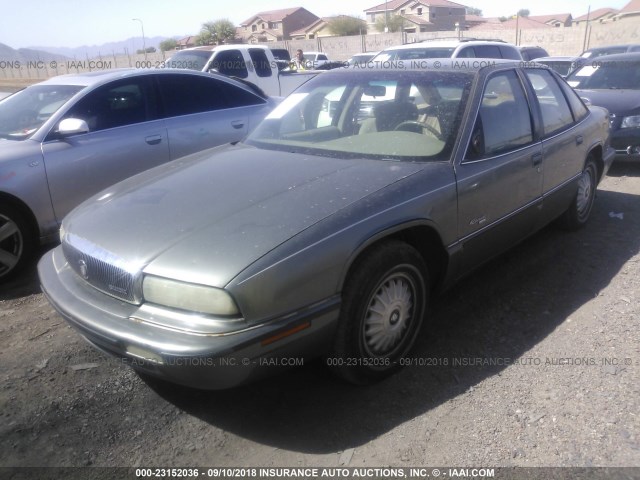 2G4WD52K5T1423591 - 1996 BUICK REGAL LIMITED GRAY photo 2