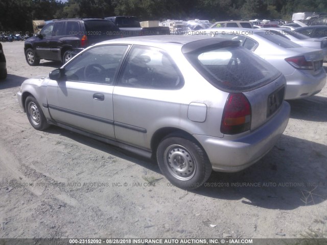 2HGEJ6327TH120706 - 1996 HONDA CIVIC CX SILVER photo 3