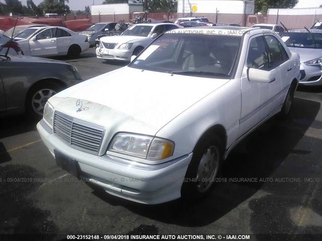 WDBHA24G0XA672453 - 1999 MERCEDES-BENZ C 230 WHITE photo 2