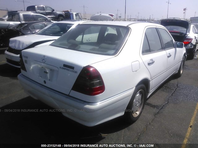 WDBHA24G0XA672453 - 1999 MERCEDES-BENZ C 230 WHITE photo 4