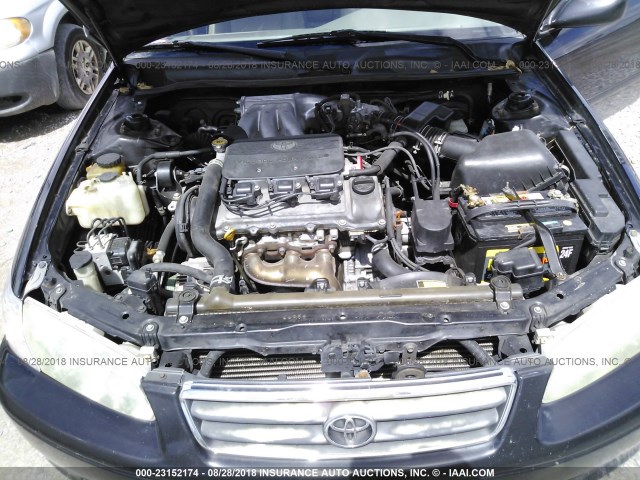 4T1BF22K31U131446 - 2001 TOYOTA CAMRY LE/XLE BLACK photo 10