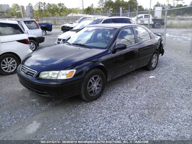 4T1BF22K31U131446 - 2001 TOYOTA CAMRY LE/XLE BLACK photo 2