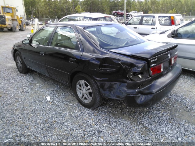 4T1BF22K31U131446 - 2001 TOYOTA CAMRY LE/XLE BLACK photo 3