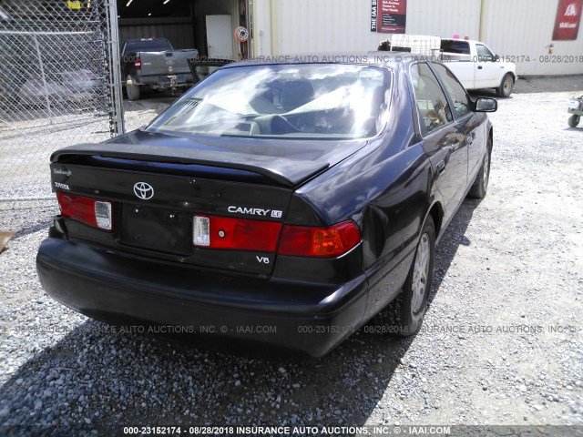 4T1BF22K31U131446 - 2001 TOYOTA CAMRY LE/XLE BLACK photo 4