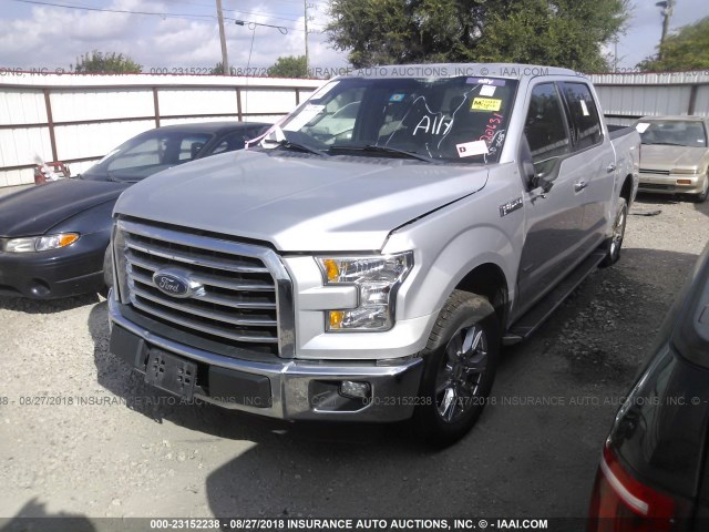 1FTEW1CP0FFA20631 - 2015 FORD F150 SUPERCREW SILVER photo 2