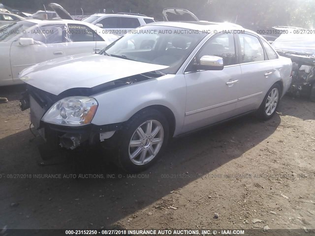 1FAFP25115G174893 - 2005 FORD FIVE HUNDRED LIMITED SILVER photo 2