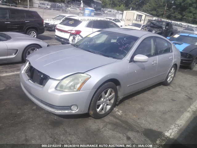 1N4BA41E14C819729 - 2004 NISSAN MAXIMA SE/SL SILVER photo 2