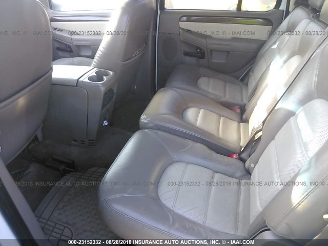 1FMZU64E15ZA32099 - 2005 FORD EXPLORER EDDIE BAUER WHITE photo 8