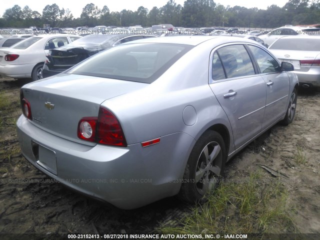 1G1ZC5EU2CF326304 - 2012 CHEVROLET MALIBU 1LT ვერცხლისფერი ფოტო 4