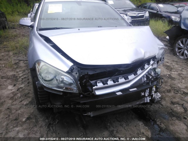 1G1ZC5EU2CF326304 - 2012 CHEVROLET MALIBU 1LT ვერცხლისფერი ფოტო 6