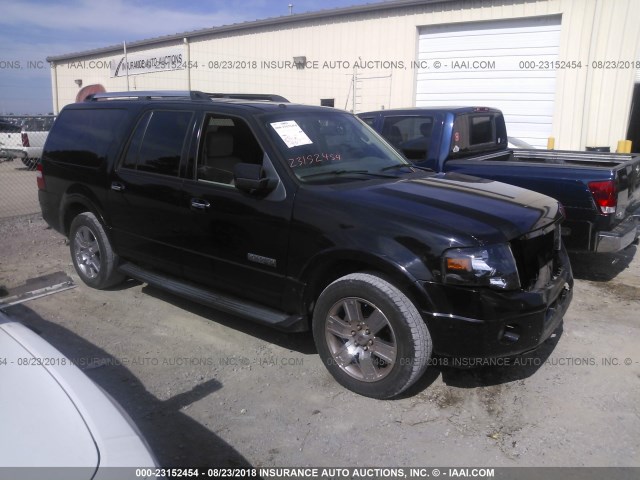 1FMFK19537LA39503 - 2007 FORD EXPEDITION EL LIMITED BLACK photo 1