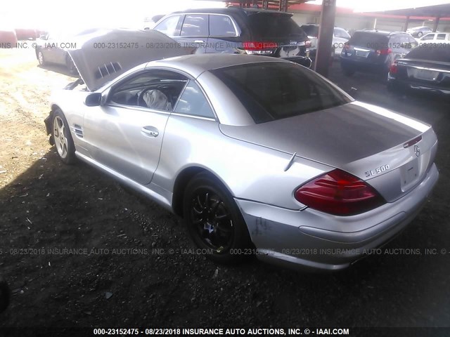 WDBSK75F95F090857 - 2005 MERCEDES-BENZ SL 500 SILVER photo 3