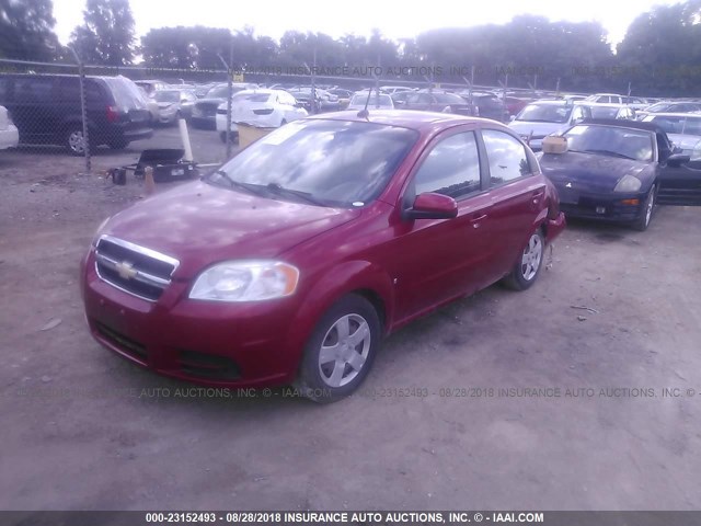 KL1TD56E49B340701 - 2009 CHEVROLET AVEO LS/LT 红色 照片 2