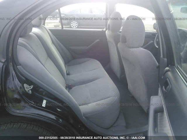 1HGES16395L011254 - 2005 HONDA CIVIC DX VP BLACK photo 8