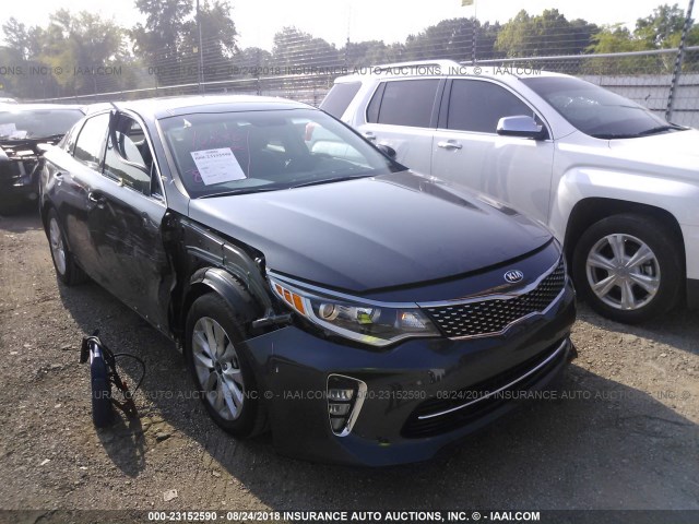 5XXGT4L35JG247498 - 2018 KIA OPTIMA LX/S GRAY photo 1