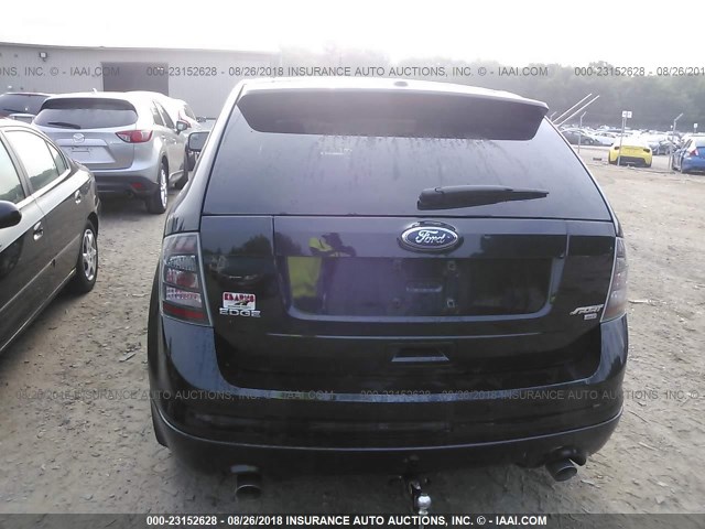 2FMDK4AC1ABB10823 - 2010 FORD EDGE SPORT BLACK photo 6