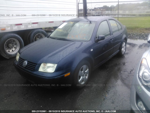 3VWSK69M53M030153 - 2003 VOLKSWAGEN JETTA GLS Dark Blue photo 2