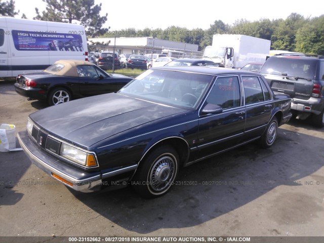 1G3HY54C3KH307129 - 1989 OLDSMOBILE DELTA 88 ROYALE BROUGHAM BLUE photo 2