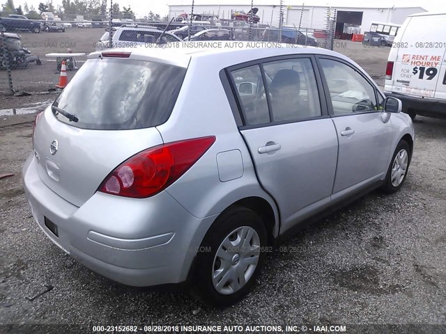 3N1BC1CP5AL441273 - 2010 NISSAN VERSA S/SL SILVER photo 4