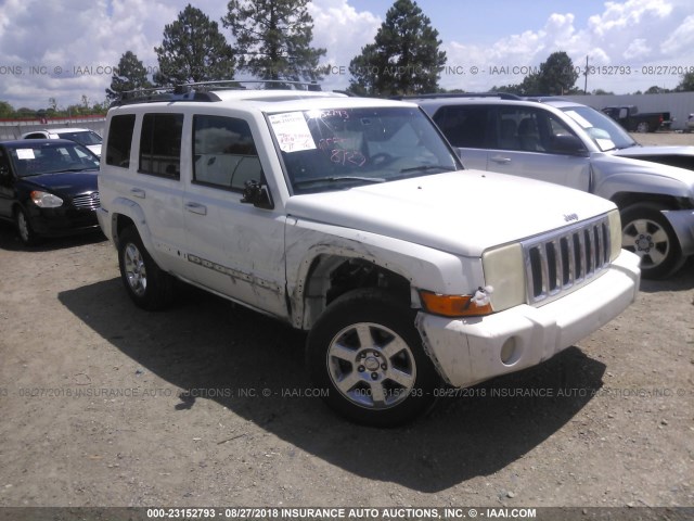 1J8HH58N06C309640 - 2006 JEEP COMMANDER LIMITED WHITE photo 1