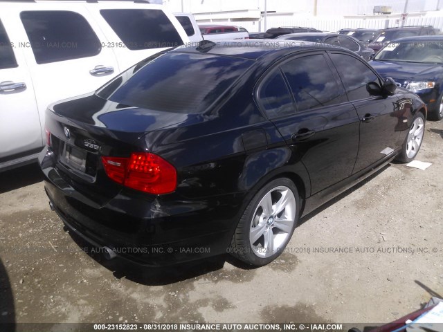 WBAPM5C54BF182208 - 2011 BMW 335 I BLACK photo 4