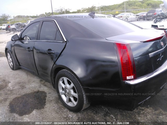 1G6DF577190112239 - 2009 CADILLAC CTS BLACK photo 3