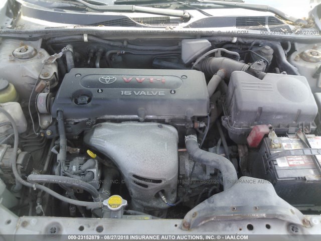 4T1BE30K82U595457 - 2002 TOYOTA CAMRY LE/XLE/SE 银色 照片 10