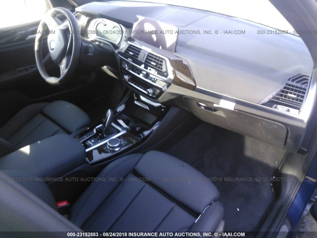 5UXTR9C55JLD67525 - 2018 BMW X3 XDRIVEM40I 蓝色 照片 5